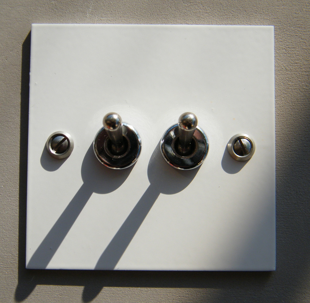 Paire D'interrupteurs Vintage BTicino - Bouton-poussoir Central, Made In Italy, 10A 250V
